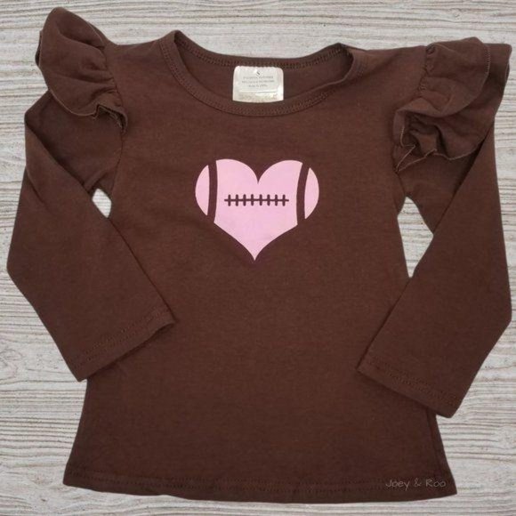 Unicorns Football Heart Suspender Skirt Set - Picture 3 of 4